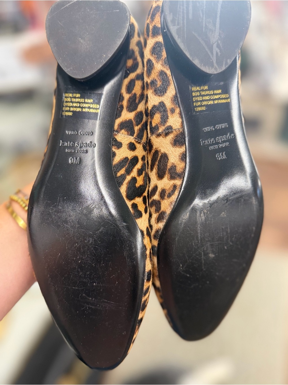kate spade Leopard Print Ballet Flats - Tan & Black - Picture 6 of 6